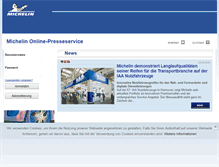 Tablet Screenshot of michelin-presse.de